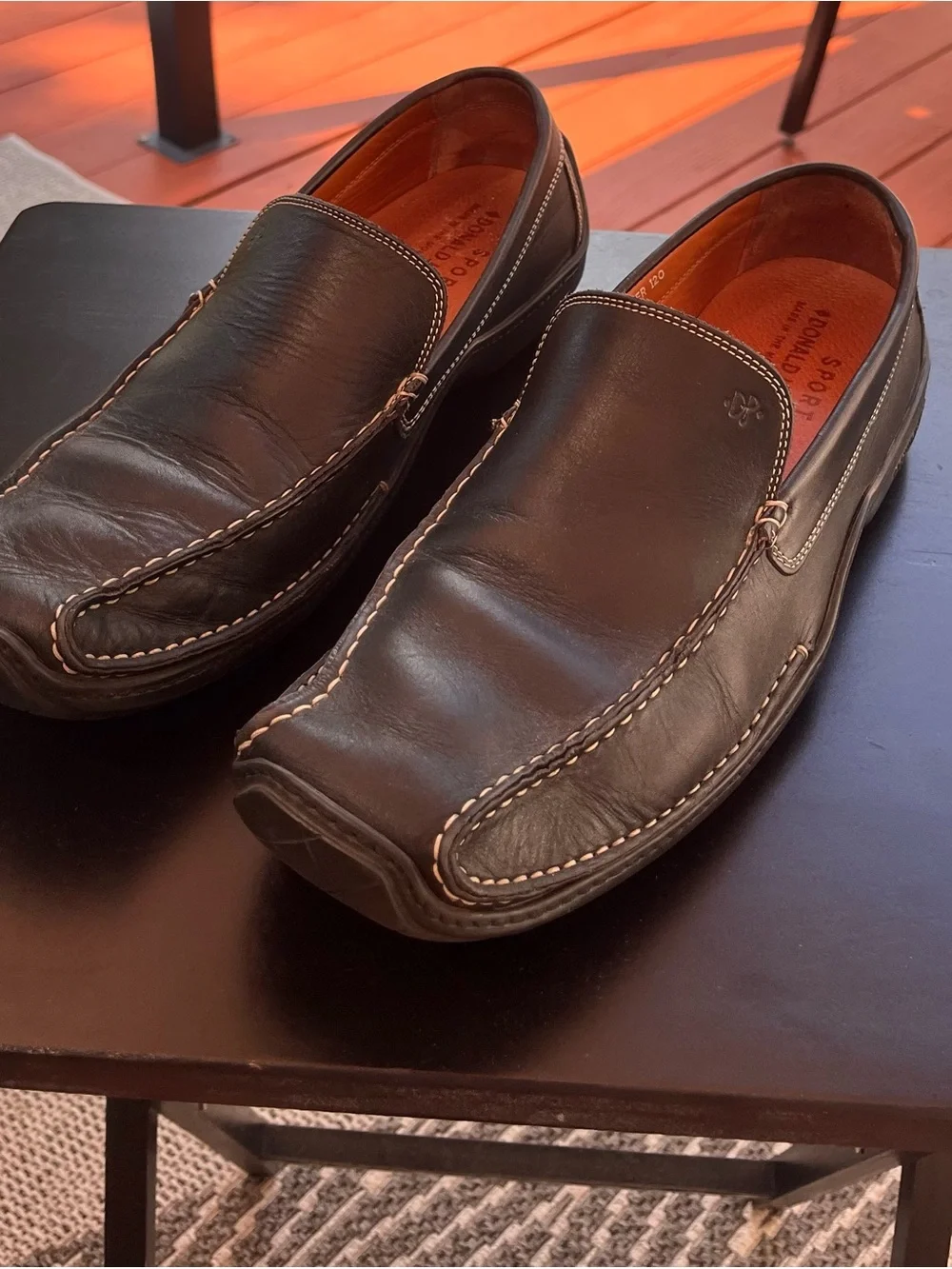 Donald J. Pliner Sport Italian Leather Driving Loafers Men’s 11.5M Black